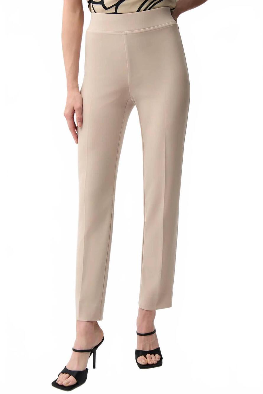 NEW JOSEPH RIBKOFF classic straight pants in parchment